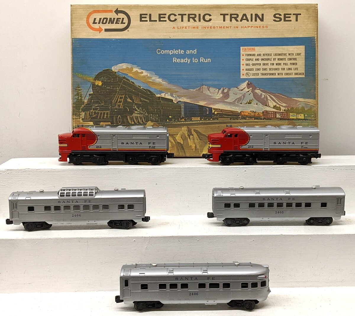 Lionel 11590 Vintage O Postwar Set: 212P/212T, 2404, 2405, 2406 EX/Box