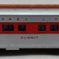 Lionel 2446 Vintage O Lionel Lines Summit Solid Red Stripe Observation Car VG/Box