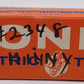 Lionel 2521 Vintage O President McKinley Gold Stripe Aluminum Observation Car VG/Box
