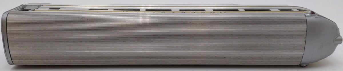 Lionel 2521 Vintage O President McKinley Gold Stripe Aluminum Observation Car VG/Box