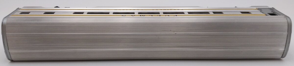 Lionel 2523 Vintage O President Garfield Gold Stripe Aluminum Pullman Car VG/Box