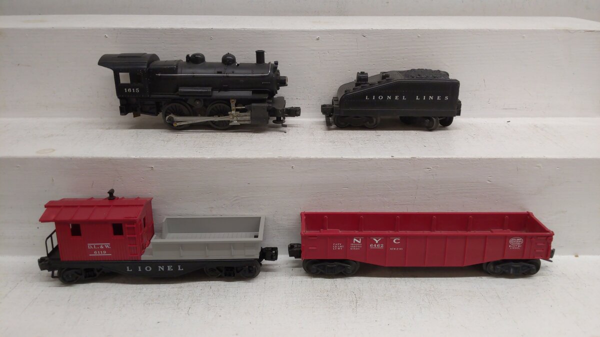 Lionel 1527 Vintage O 1615 Work Train Set w/1615T,6462,6119 VG/Box