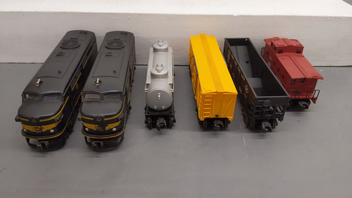 Lionel 1467W Vintage O 2032 Erie Diesel Freight Set w/ 6456 6656 6465 6357-25 VG/Box