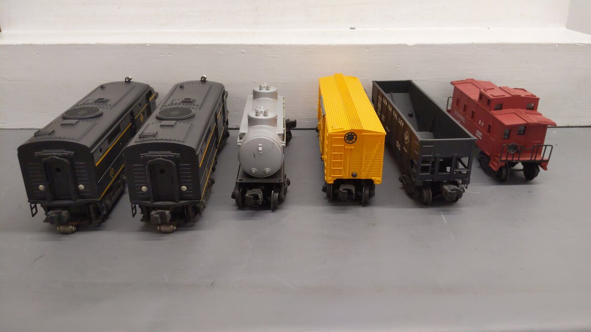Lionel 1467W Vintage O 2032 Erie Diesel Freight Set w/ 6456 6656 6465 6357-25 VG/Box