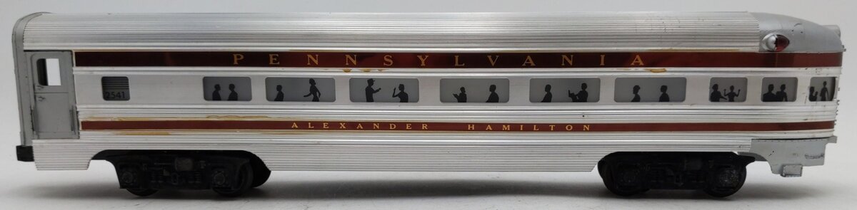 Lionel 2541 Vintage O Pennsylvania Alexander Hamilton Aluminum Observation Car VG
