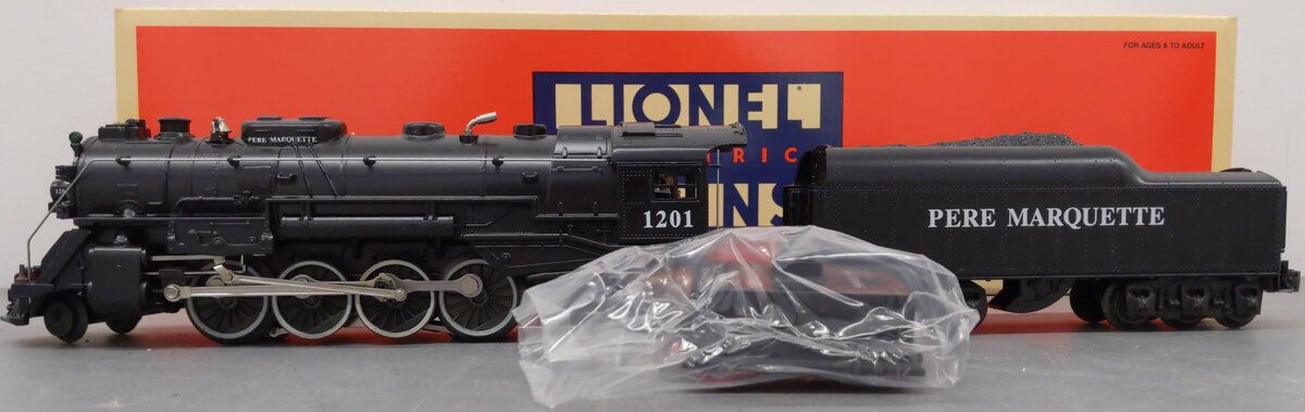 Lionel 6-18022 O Gauge Pere Marquette 2-8-4 Berkshire Steam Locomotive & Tender EX/Box