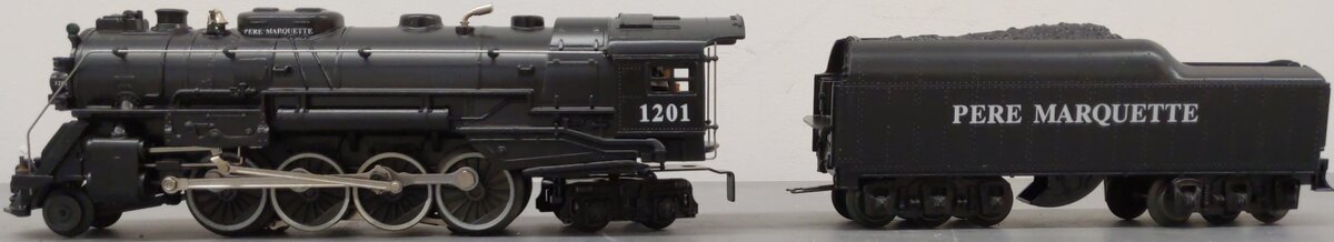 Lionel 6-18022 O Gauge Pere Marquette 2-8-4 Berkshire Steam Locomotive & Tender EX/Box
