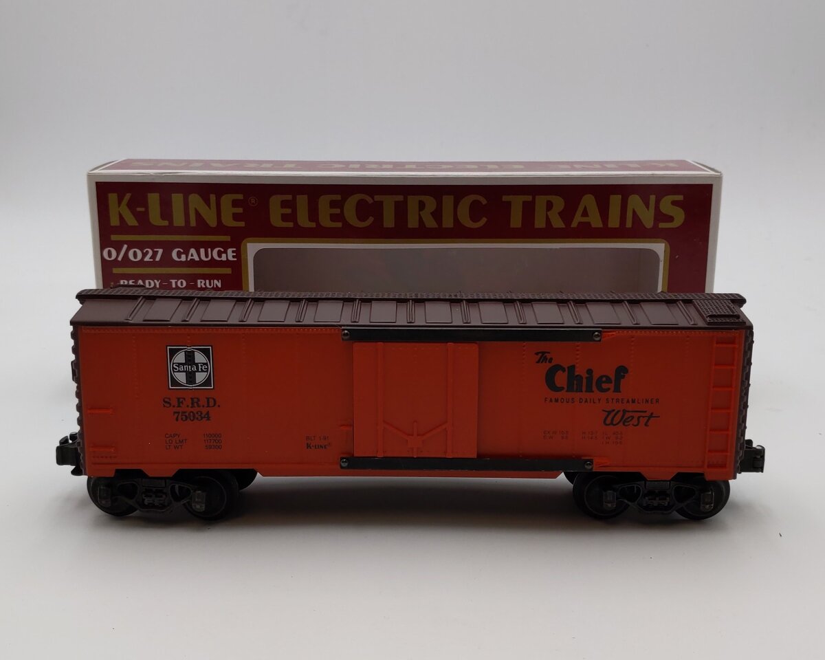 K-Line K75034 Santa Fe Chief #4 Map Series, Reefer NIB