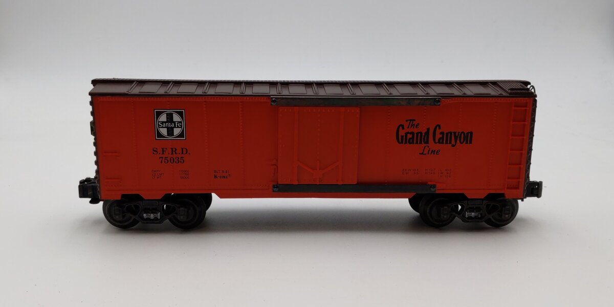 K-Line K75035 O Gauge Santa Fe Grand Canyon Reefer Car NIB