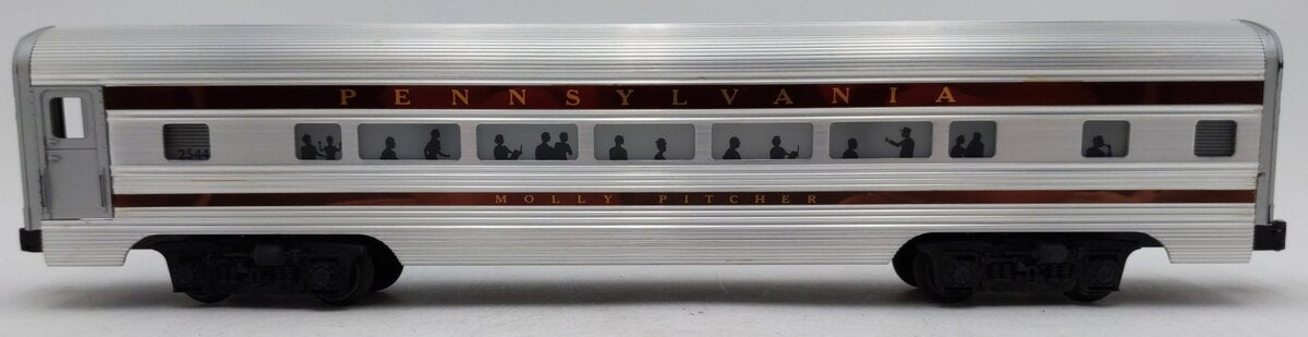 Lionel 2544 Vintage O Pennsylvania Molly Pitcher Aluminum Pullman Car VG