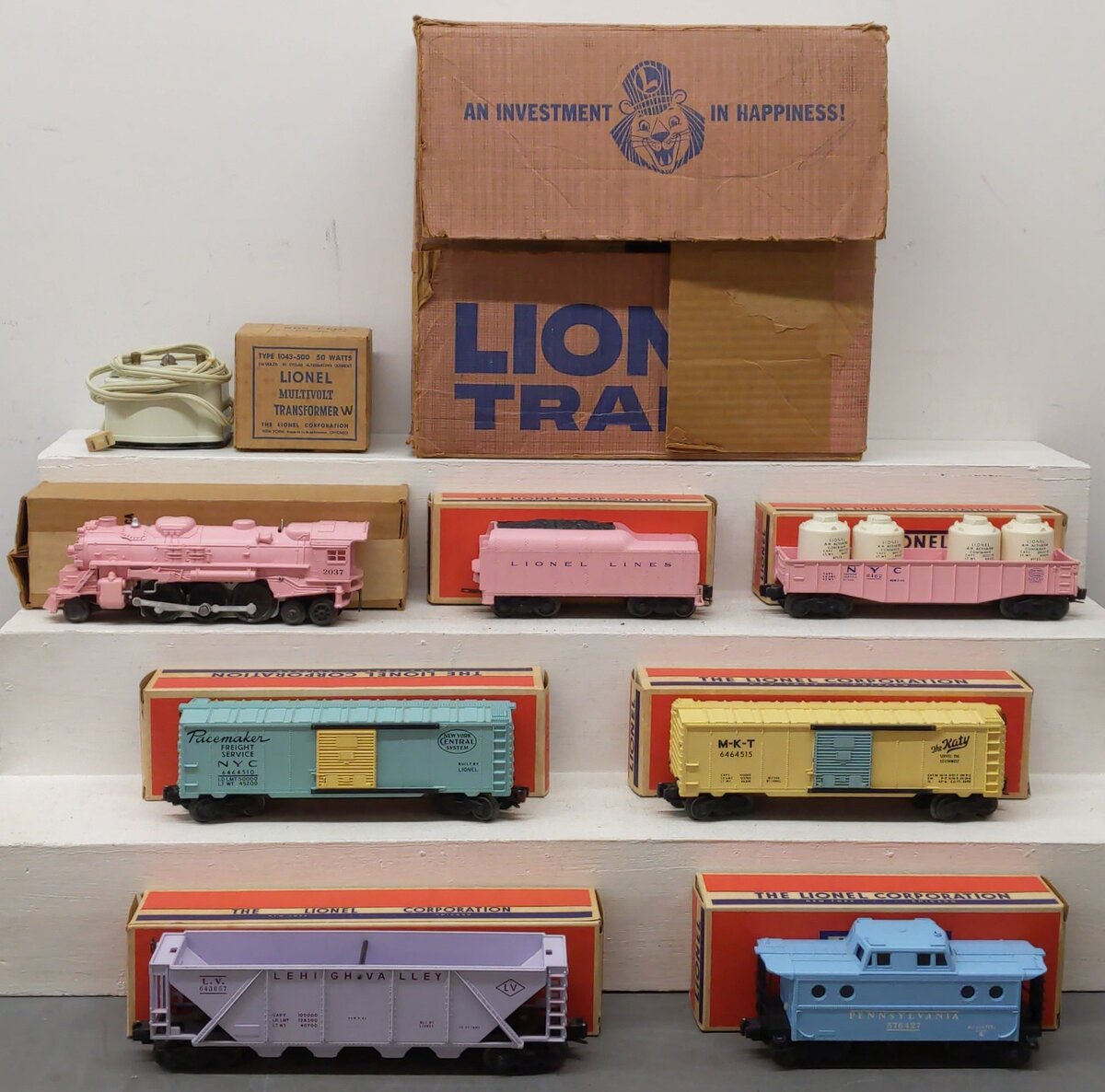 Lionel 1587S Vintage O Girls'' Train Set w/Original Set Box & Transformer - Extr VG/Box
