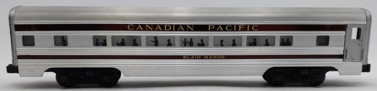 Lionel 2553 Vintage O Canadian Pacific Blair Manor Aluminum Pullman Car VG