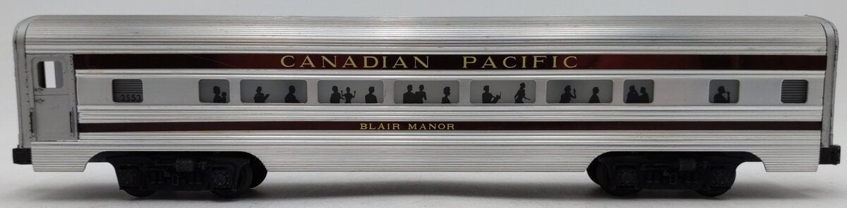 Lionel 2553 Vintage O Canadian Pacific Blair Manor Aluminum Pullman Car VG