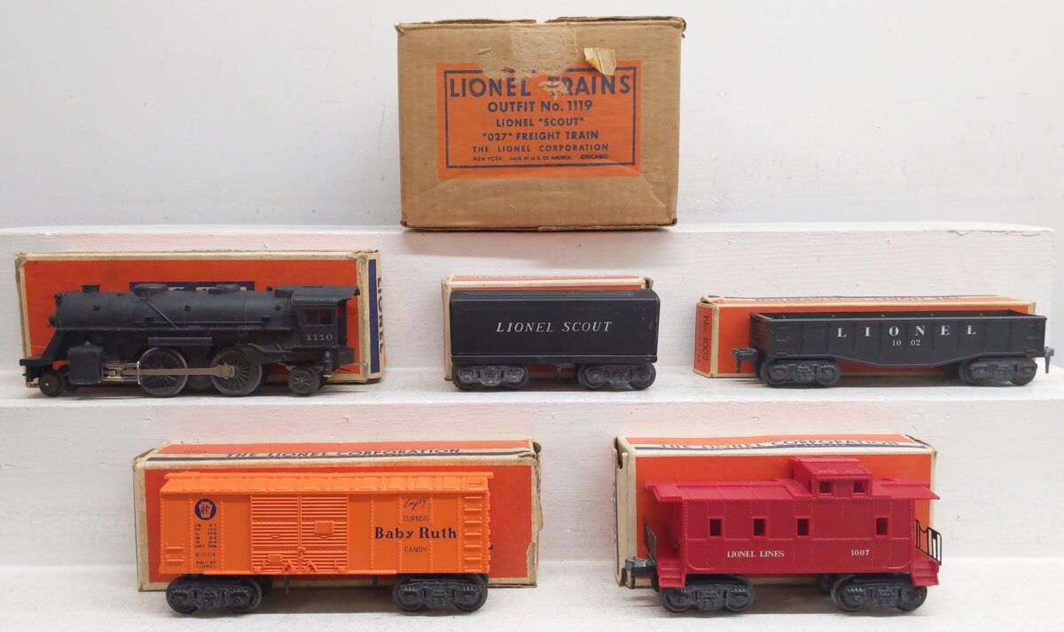 Lionel 1119 Vintage O 1951 Scout Freight Set VG/Box