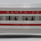 Lionel 2561 Vintage O Santa Fe Vista Valley Red Stripe Aluminum Observation Car VG