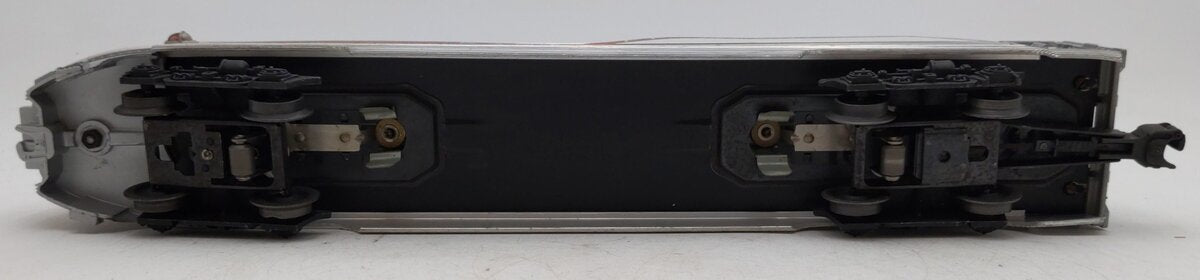 Lionel 2561 Vintage O Santa Fe Vista Valley Red Stripe Aluminum Observation Car VG