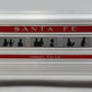 Lionel 2563 Vintage O Santa Fe "Indian Falls" Red Stripe Aluminum Pullman Car EX