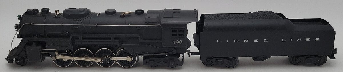 Lionel 726 Vintage O Pennsylvania 2-8-4 Die-Cast Locomotive & 2046W Tender VG
