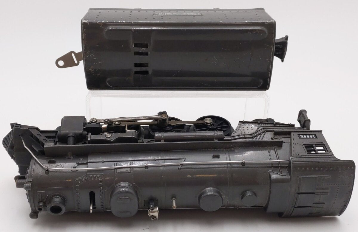 Lionel 1666E Vintage O Gray 2-6-2 Steam Locomotive with Tender VG