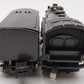 Lionel 1666E Vintage O Gray 2-6-2 Steam Locomotive with Tender VG