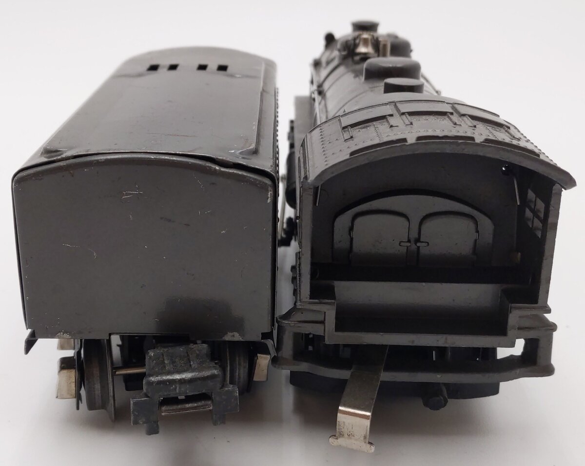 Lionel 1666E Vintage O Gray 2-6-2 Steam Locomotive with Tender VG