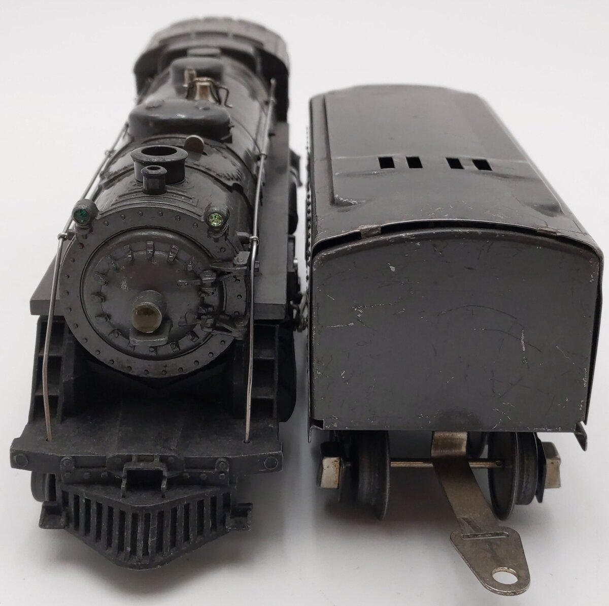 Lionel 1666E Vintage O Gray 2-6-2 Steam Locomotive with Tender VG