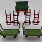 Lionel 163 Vintage O Prewar Freight Station Set: Dump Car & Hand Trucks (7) VG