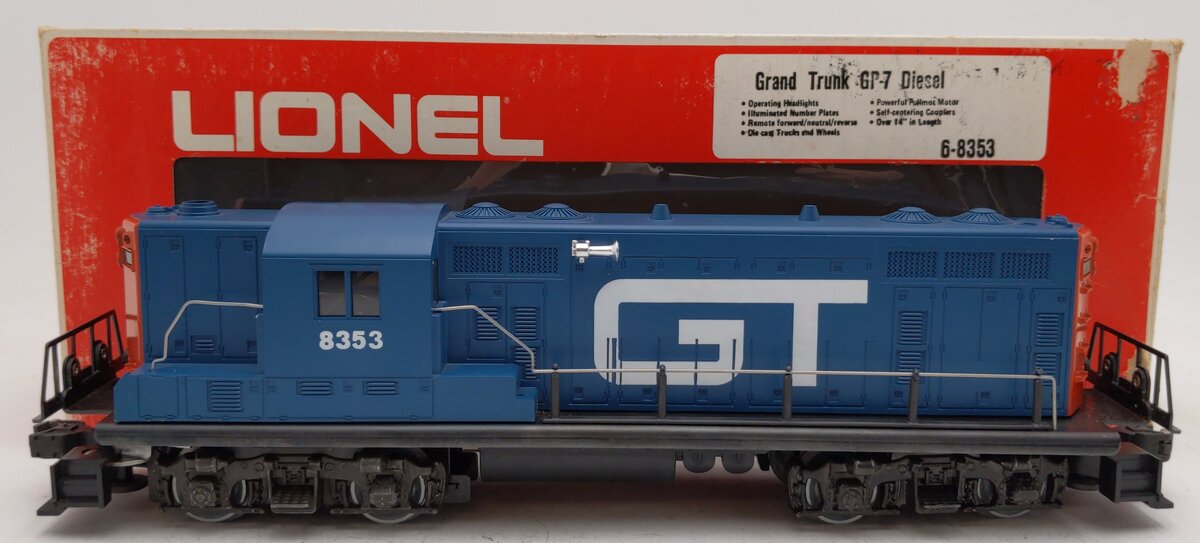 Lionel 6-8353 O Gauge Grand Trunk GP7 Diesel Locomotive EX/Box
