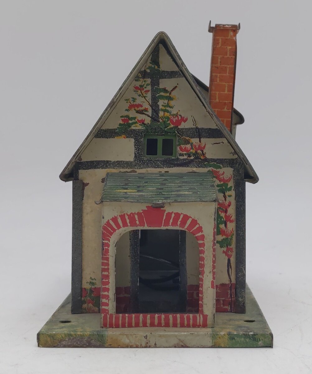 Lionel 184 Vintage O Prewar Illuminated Tinplate Bungalow VG