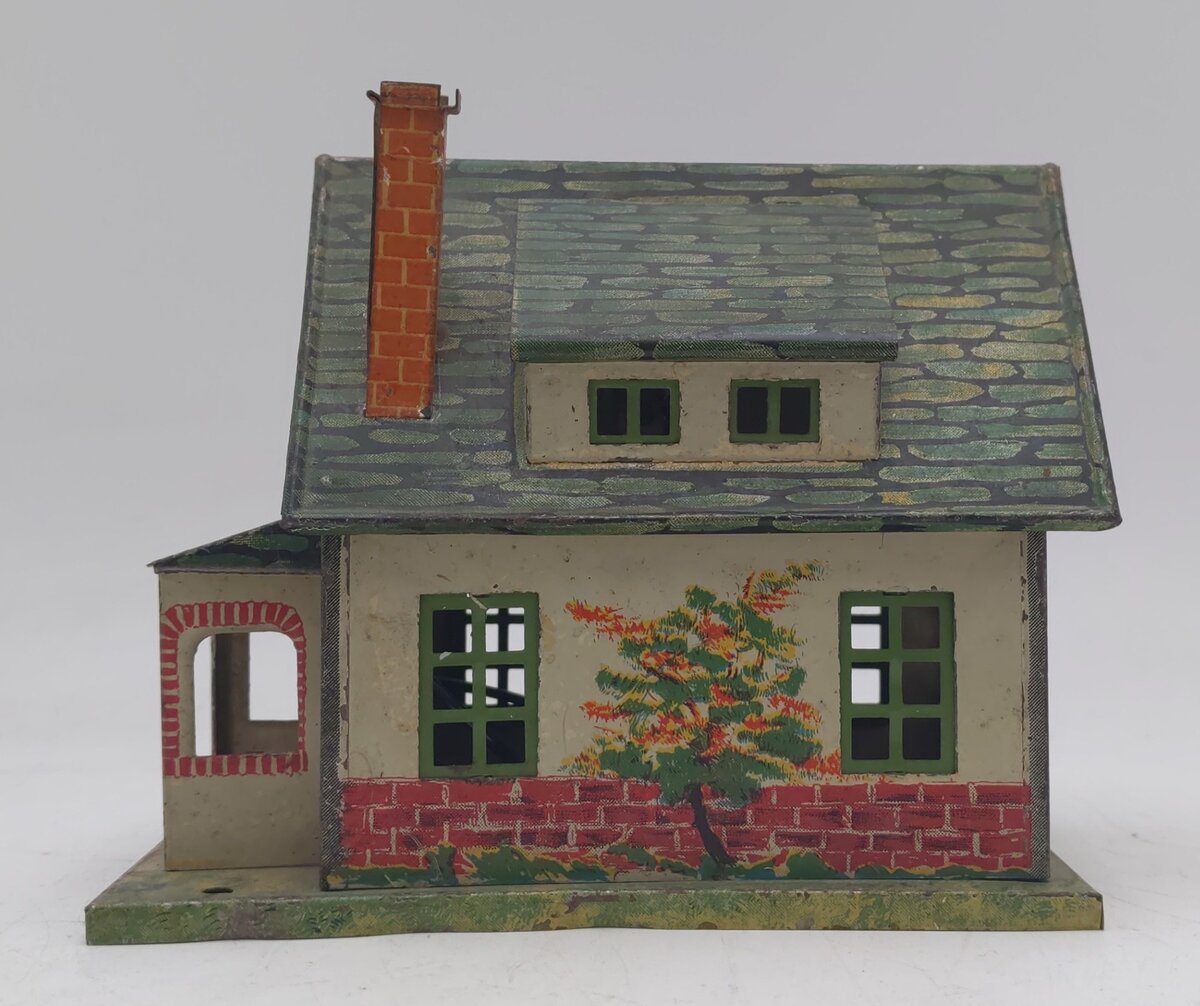 Lionel 184 Vintage O Prewar Illuminated Tinplate Bungalow VG