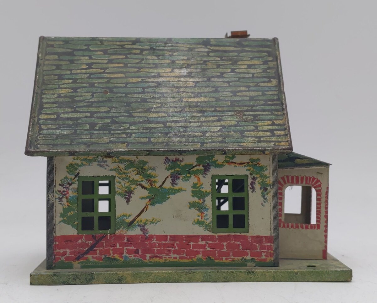 Lionel 184 Vintage O Prewar Illuminated Tinplate Bungalow VG
