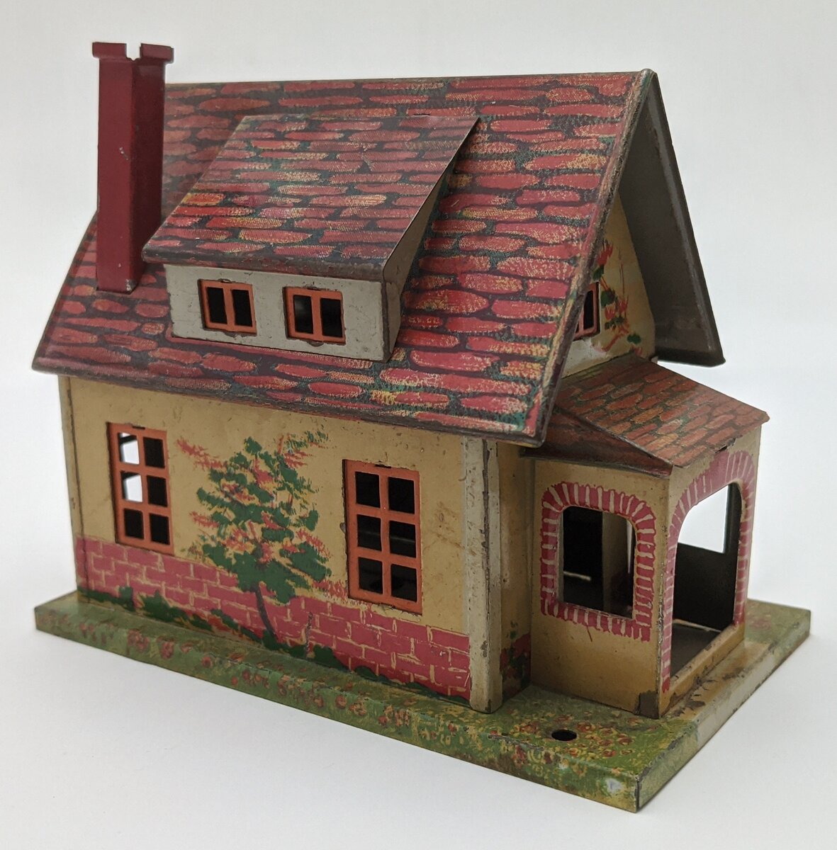 Lionel 184 Vintage O Prewar Illuminated Tinplate Bungalow VG