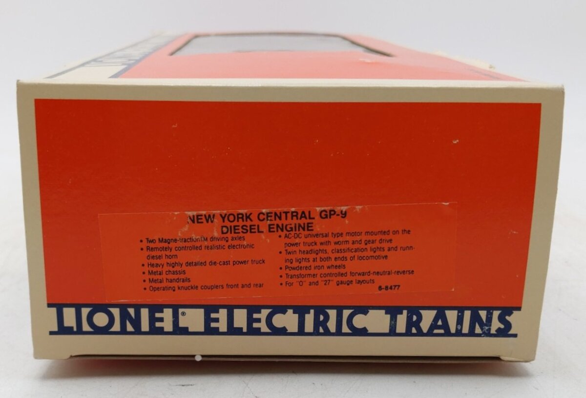 Lionel 6-8477 O Gauge New York Central GP9 Diesel Locomotive w/Horn #8477 LN/Box