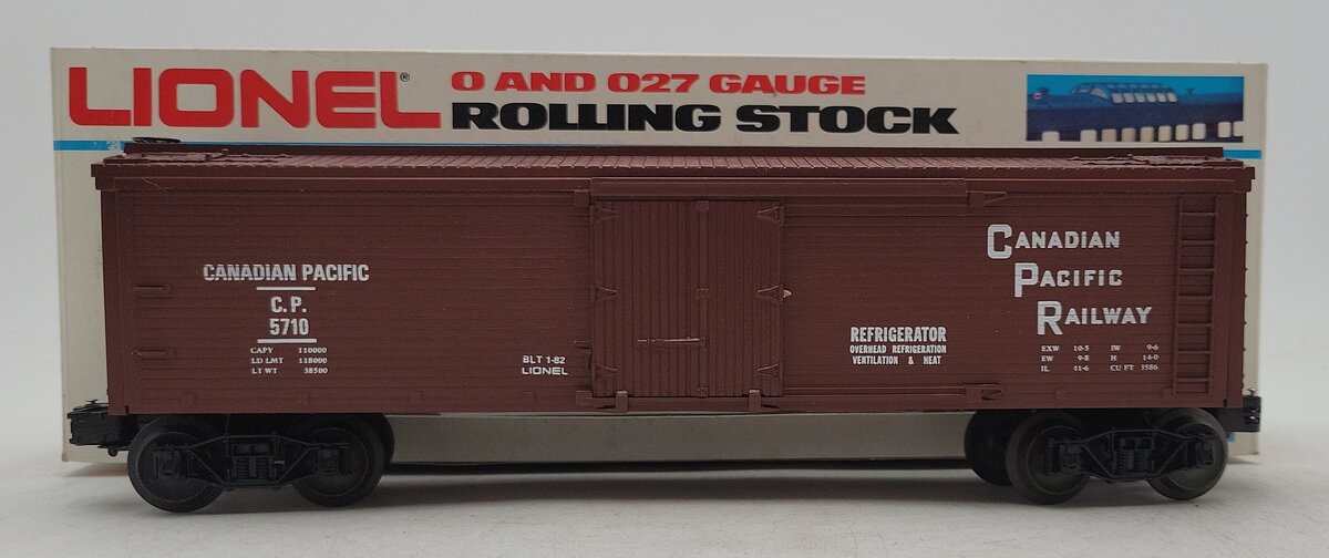 Lionel 6-5710 O Gauge Canadian Pacific Reefer #5710 EX/Box