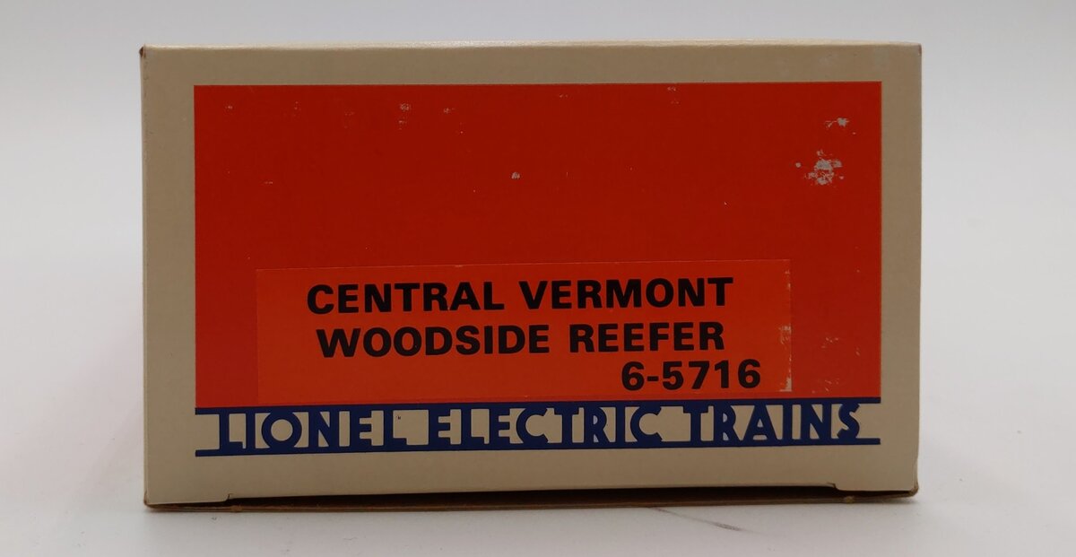 Lionel 6-5716 O Gauge Central Vermont Woodside Reefer #5716 NIB