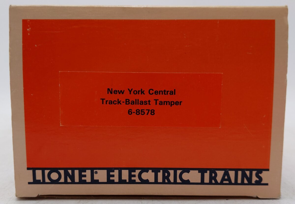 Lionel 6-8578 O Gauge New York Central Motorized Ballast Tamper Car EX/Box