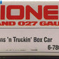Lionel 6-7803 O Gauge Trains 'n Truckin' Boxcar VG/Box