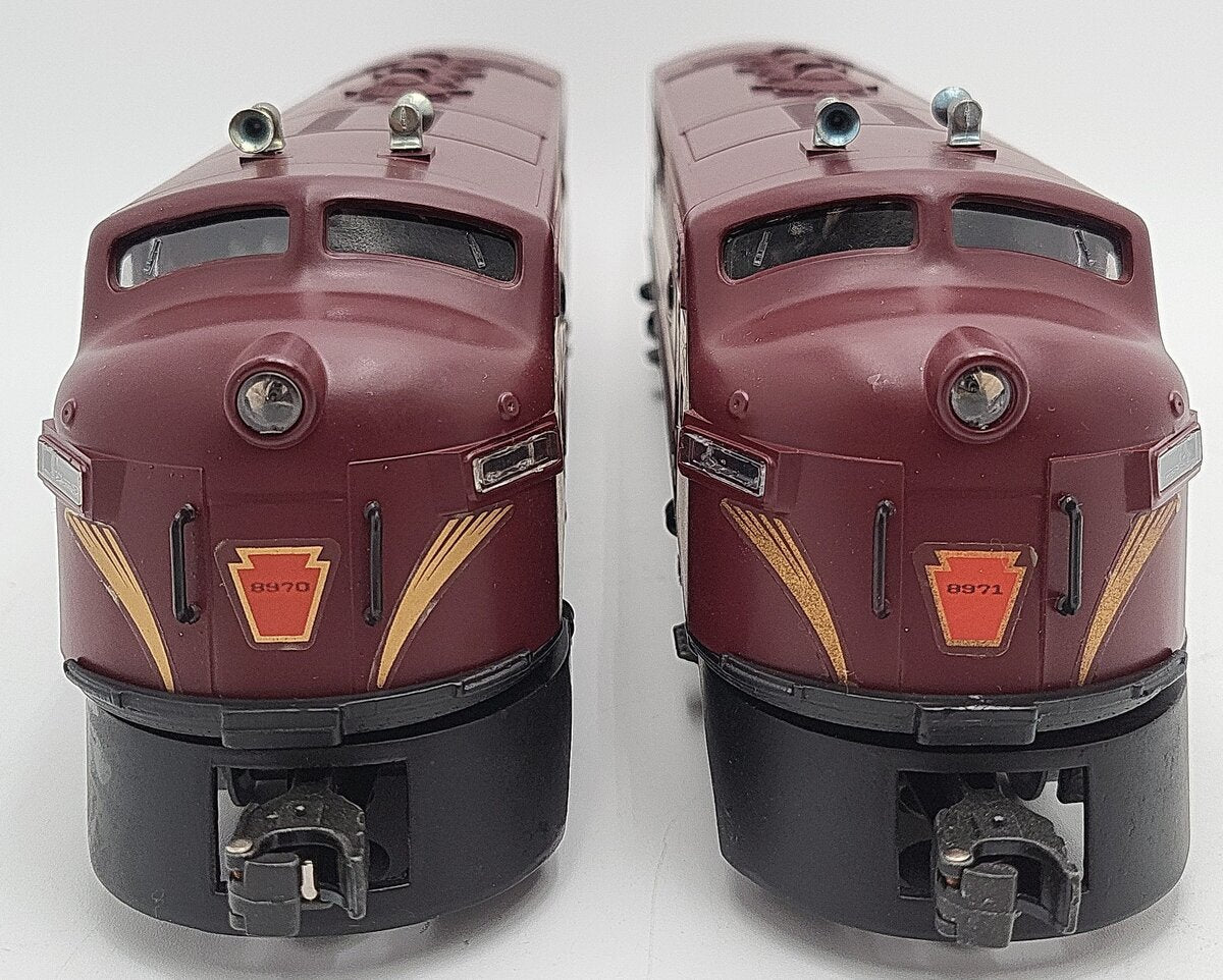 Lionel 6-8970 O Gauge Pennsylvania F3 Tuscan AA Diesel Locomotive Set EX/Box