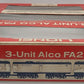 Lionel 6-8552 O Gauge Southern Pacific Alco A-B-A 3-Unit Diesel Locomotive Set EX/Box