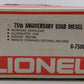 Lionel 6-7500 O Gauge 75th Anniversary U36B Diesel Locomotive EX/Box