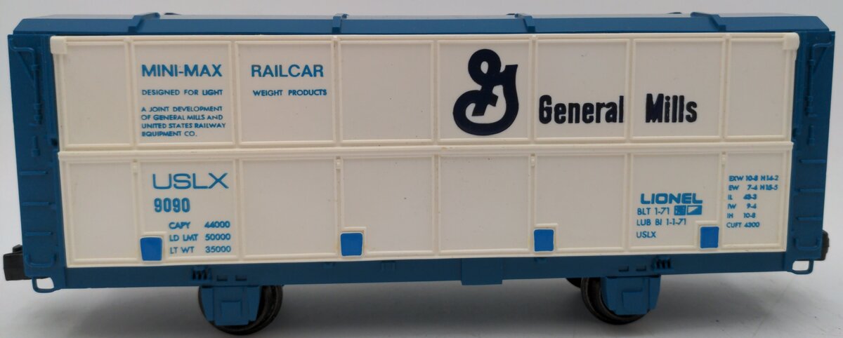 Lionel 6-9090 O Gauge General Mills Boxcar #9090 EX/Box