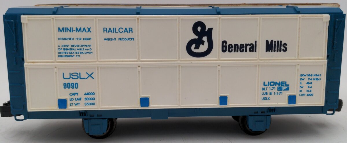 Lionel 6-9090 O Gauge General Mills Boxcar #9090 EX/Box