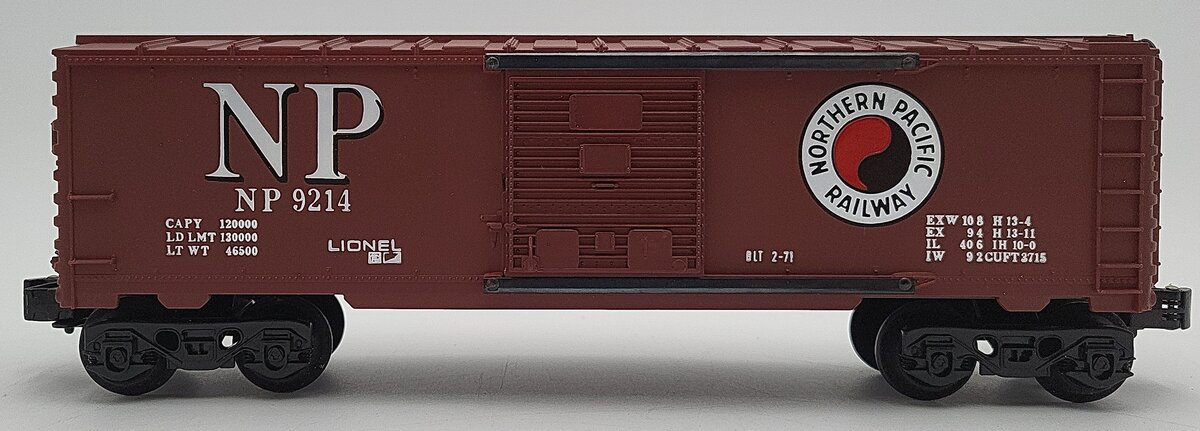 Lionel 6-9214 O Gauge Northern Pacific Boxcar #9214 LN/Box