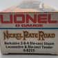 Lionel 6-8215 O Gauge Nickel Plate Road Berkshire 2-8-4 Steam Engine & Tender EX/Box