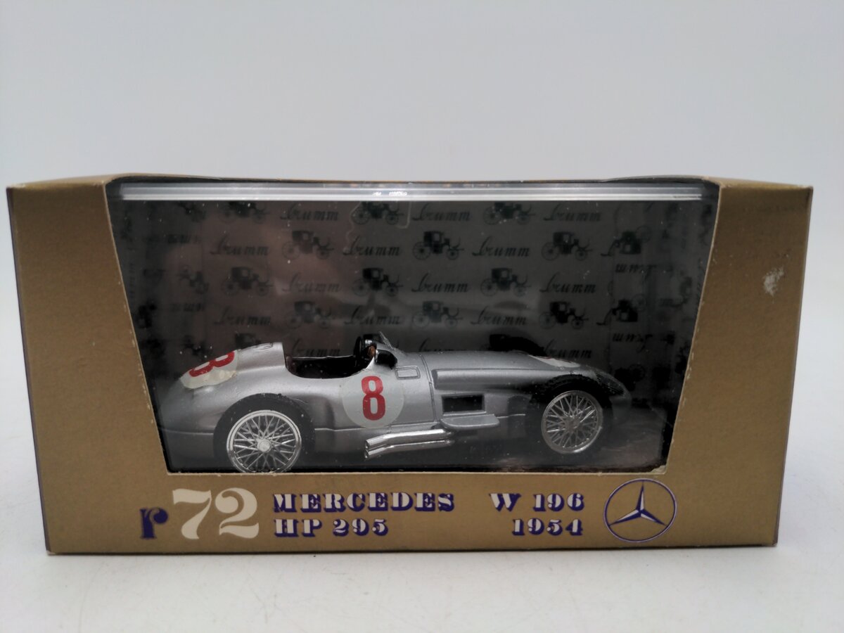 Brumm R072 1:43 Scale Mercedes W196 295 Horsepower Formula 1 Car EX/Box