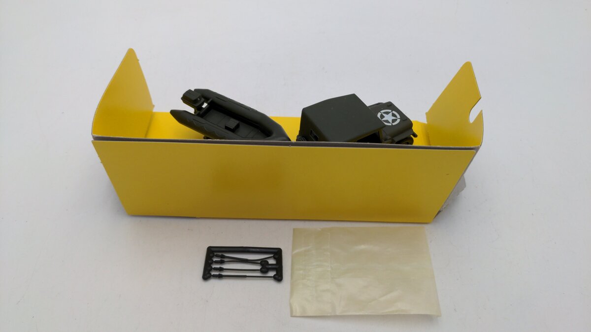 Solido 6041 1:43 Scale Jeep Zodiac Willy Army Jeep W/Trailer & Zodiac Motor Boat LN/Box