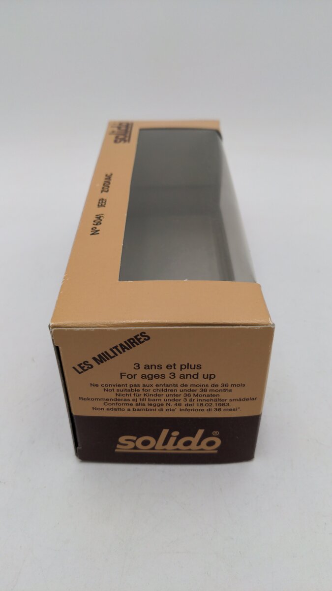 Solido 6041 1:43 Scale Jeep Zodiac Willy Army Jeep W/Trailer & Zodiac Motor Boat LN/Box
