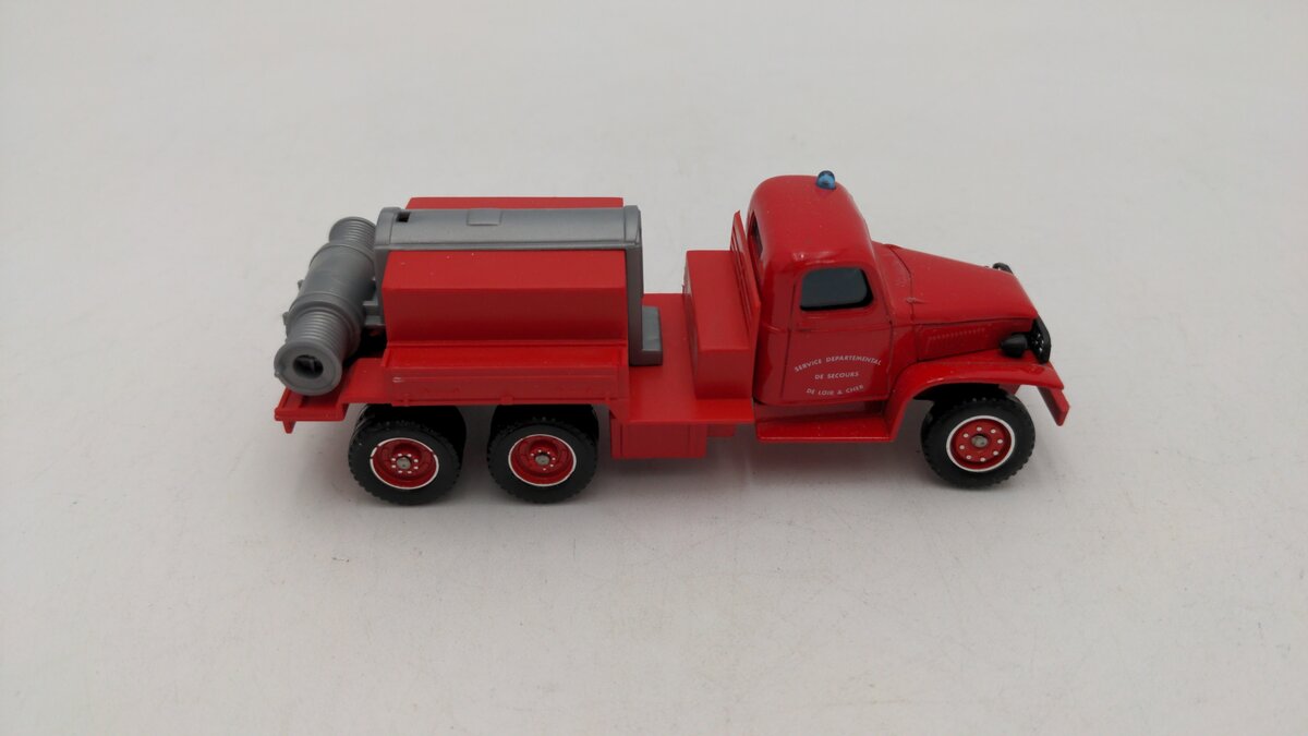 Solido 3115 1:50 Scale Red Toner Gam II GMC Citerne Tole Metal Diecast EX/Box