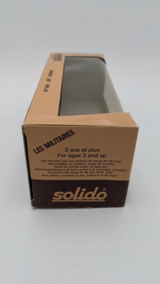 Solido 6041 1:43 Scale Willy Army Jeep with Trailer and Zodiac Motor Boat EX/Box
