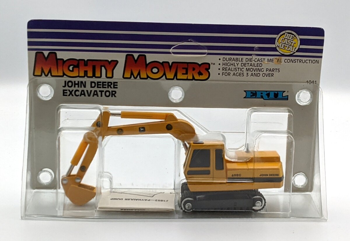 Ertl 1041 Mighty Movers 1988 John Deere Excavator MT/Box